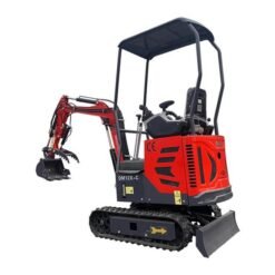 Alternative view of 1-Ton Mini Small Excavator – 13.5HP Briggs & Stratton Engine with Factory Hydraulic Thumb (AGT Industrial)