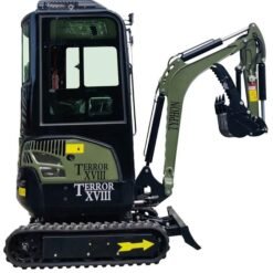 Alternative view of TYPHON TERROR XVIII Prestige Heavy-Duty Mini Excavator – 2-Ton Green Edition Rubber Track Digger with Kubota Diesel