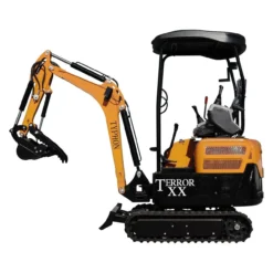 TYPHON TERROR XX Heavy-Duty Mini Excavator – 4000 lbs Rubber Track Digger with Kubota D902 Diesel Engine