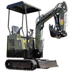 TYPHON TERROR XV STORM 1.05-Ton Mini Excavator – High-Performance Crawler Trench Digger with Protective Canopy