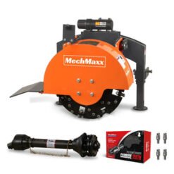 24" Heavy-Duty 3-Point PTO Stump Grinder (34 Carbide Teeth) – For 15-45 HP Tractors