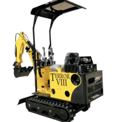 Alternative view of TYPHON TERROR On Tracks VIII Heavy-Duty Mini Excavator – 800kg Ultra-Compact Digger with High-Resistance Rubber Tracks