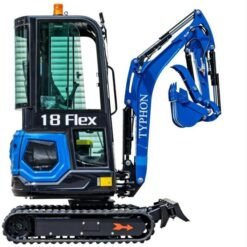 Alternative view of TYPHON 18 FLEX PRO 1.8-Ton Mini Excavator – Complete Jobsite Solution with 12 Versatile Attachments