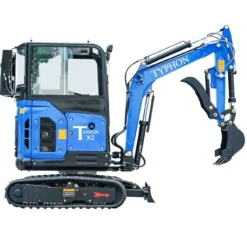 Alternative view of TYPHON TERROR X2 2.7-Ton Mini Excavator – Kubota V1505 Diesel Engine EPA-Certified Heavy-Duty Crawler Digger