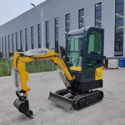 Alternative view of TYPHON TERROR X 1.2-Ton Mini Cabin Excavator – 2500 lbs Micro Crawler Trench Digger with Enclosed Cab