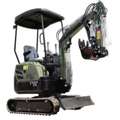Alternative view of TYPHON TERROR XIII 1.3-Ton Mini Excavator – High-Performance Micro Crawler Trench Digger with Protective Canopy & Advanced Hydraulics