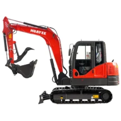 Alternative view of HUAYEE HY60C 6-Ton Industrial Mini Excavator – Premium Yanmar Engine Heavy-Duty Crawler Digger with Enclosed Cab